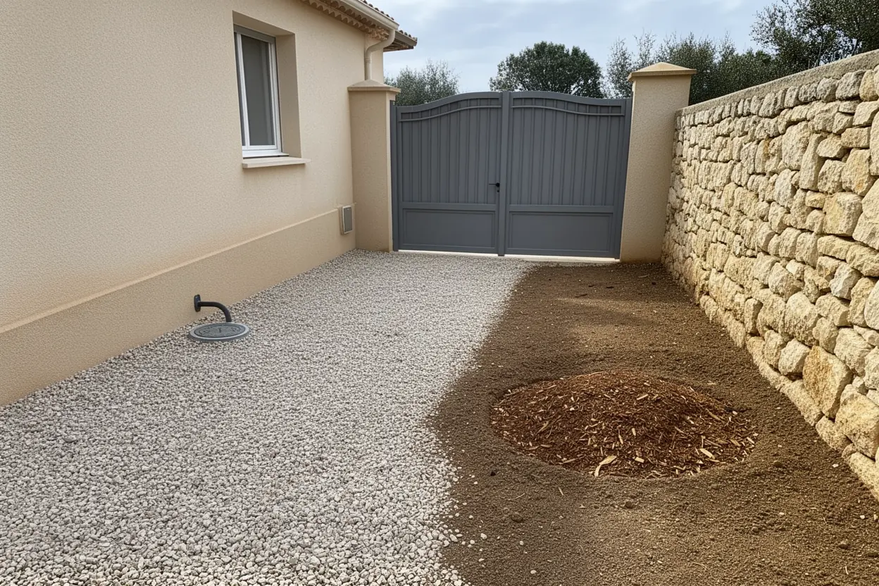 Passage dégagé après rognage à Caveirac
